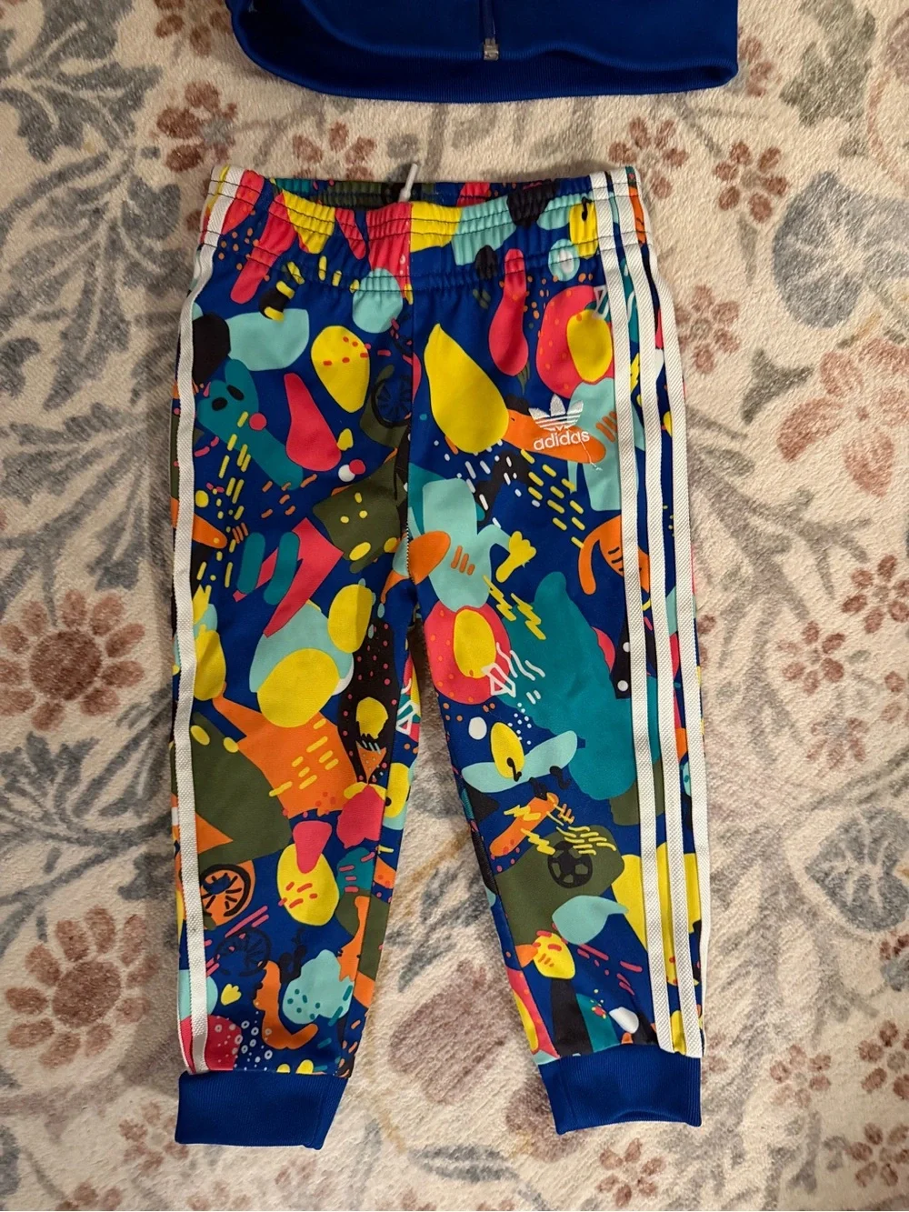 adidas Kids' Multicolor Splash Print Track Jacket & Pants Set